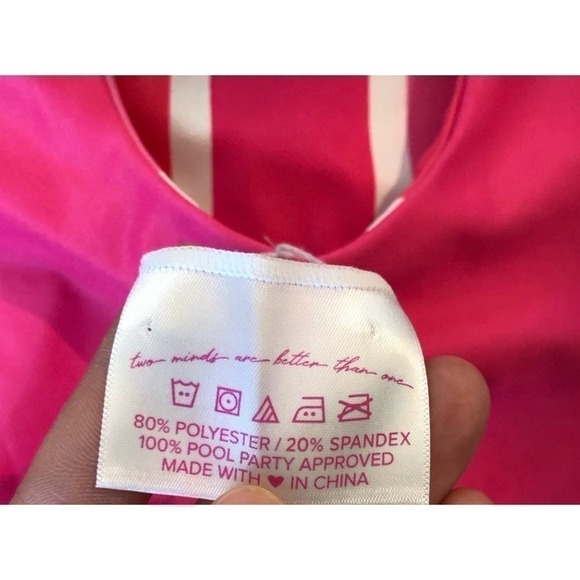 Hachette X Stag Hen Reversible Hot Pink swimsuit NWT S Barbie - Picture 7 of 7